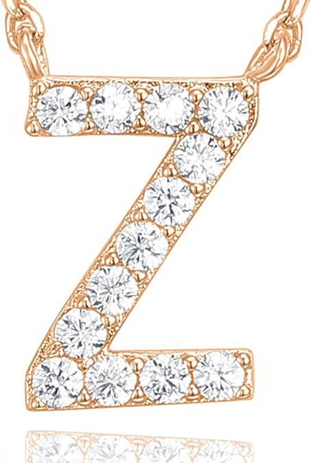 Adelaide Elegant  Moissanite Letter Dainty Classic Necklace
