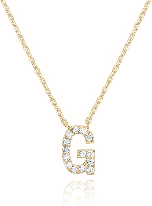 Adelaide Elegant  Moissanite Letter Dainty Classic Necklace