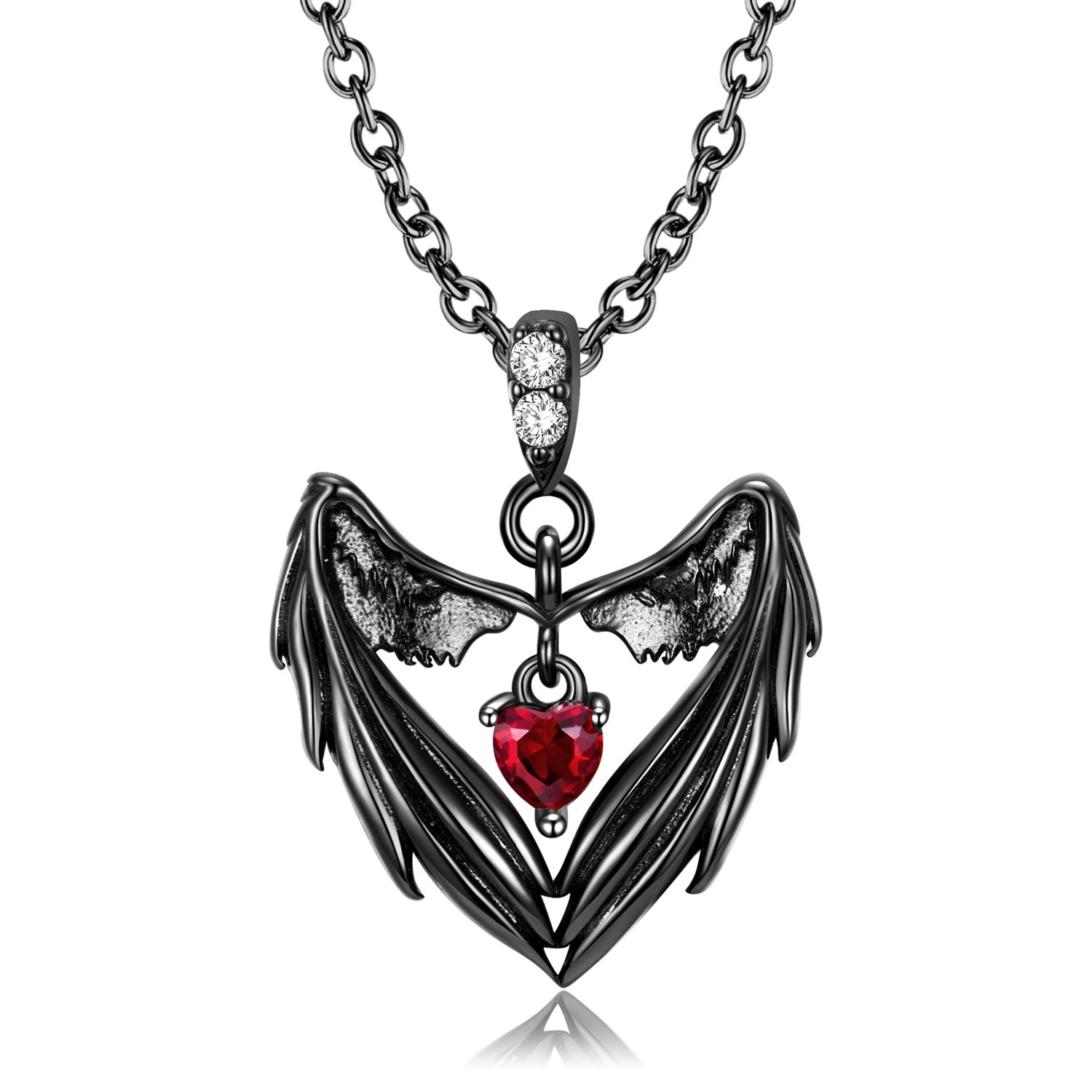 Flying Wings Heart Unique Gothic Design Pendant