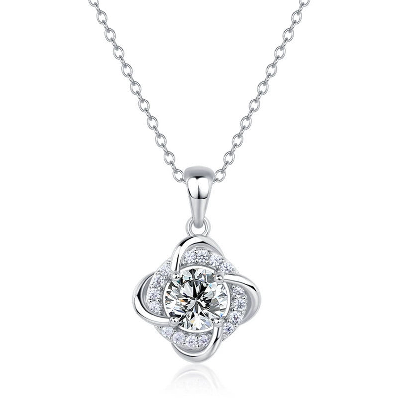 Seraphine Round Cut Ruby Classic Necklace