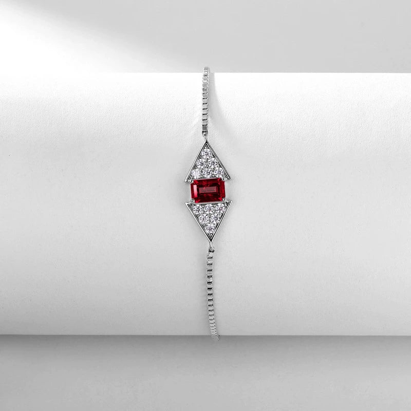 "Melora" - Emerald Cut Emerald Classic Bracelet