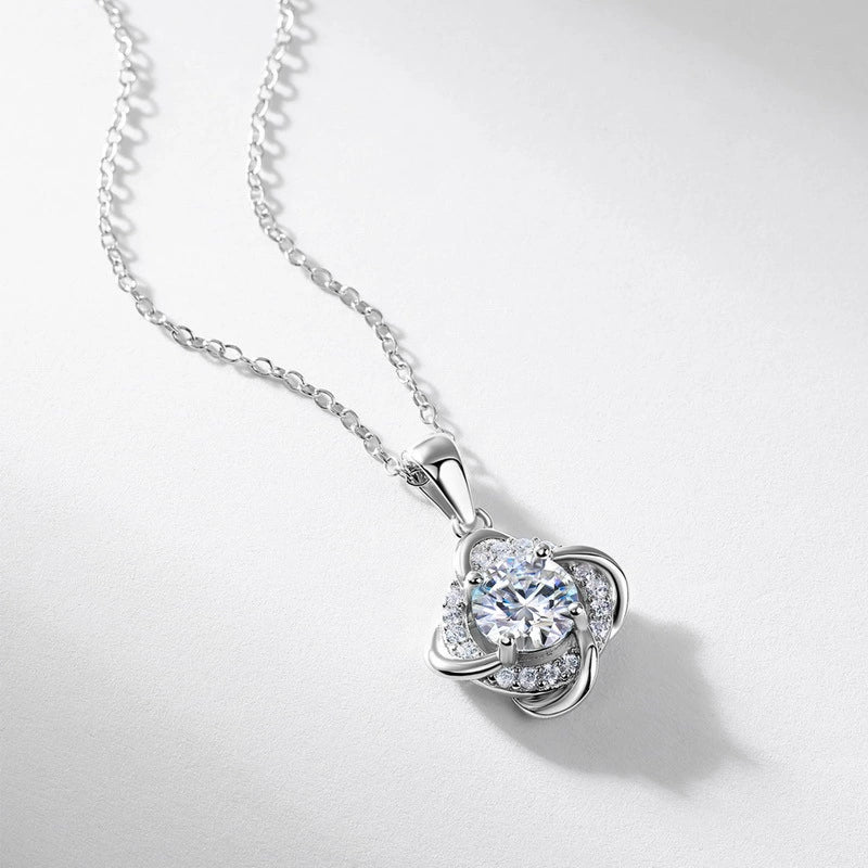 Seraphine Round Cut Ruby Classic Necklace