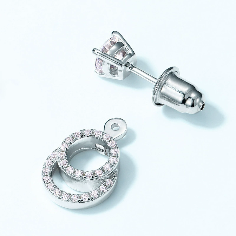 Round Cut Moissanite Classic Drop Earrings
