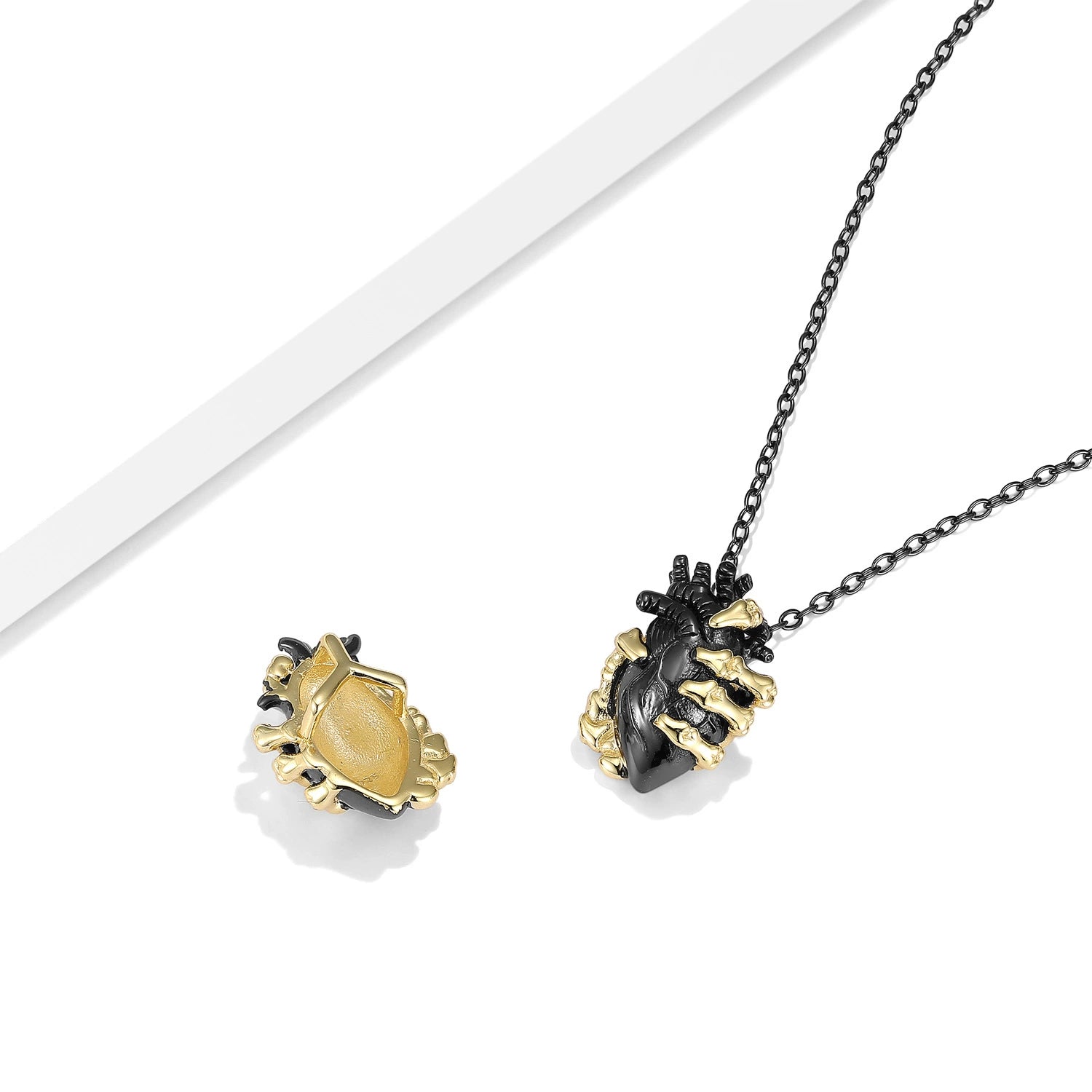 Hand with Heart Unique Design Gothic Pendant