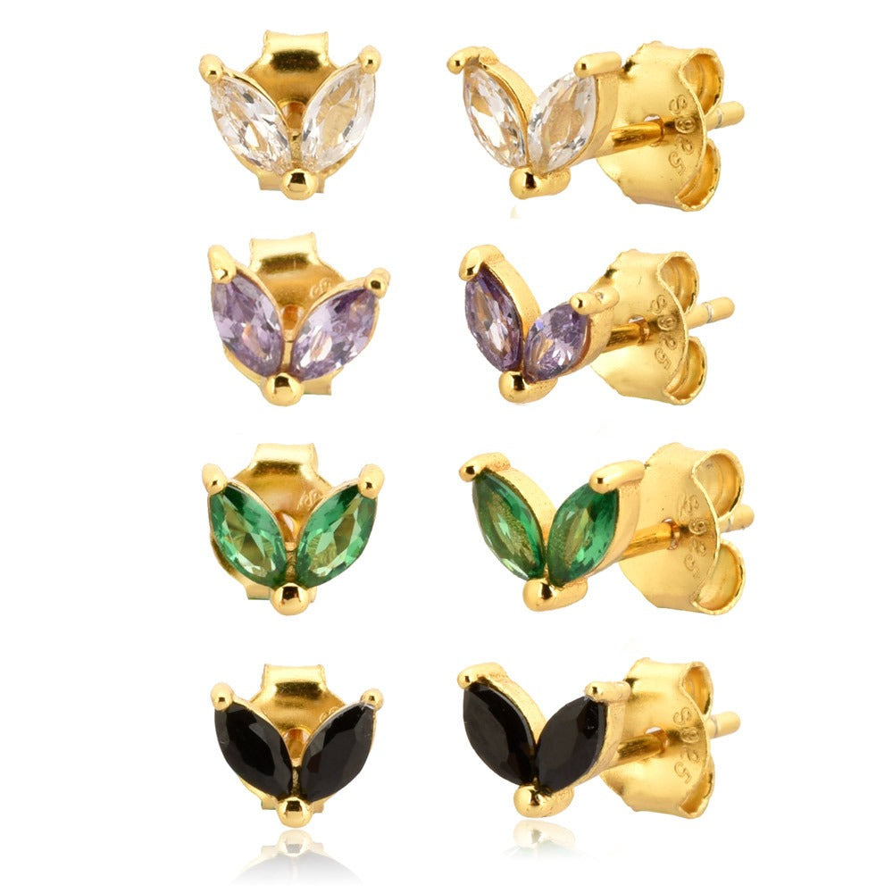 Marquise Cut Cubic Zirconia Classic Minimalist Stud Earrings