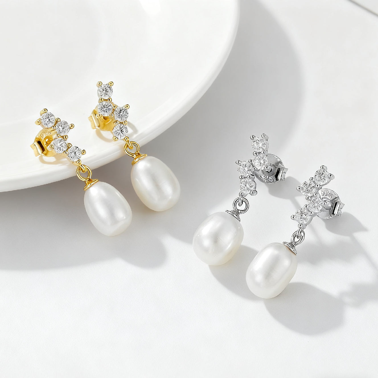 Classic Drop Earrings Wedding Earrings