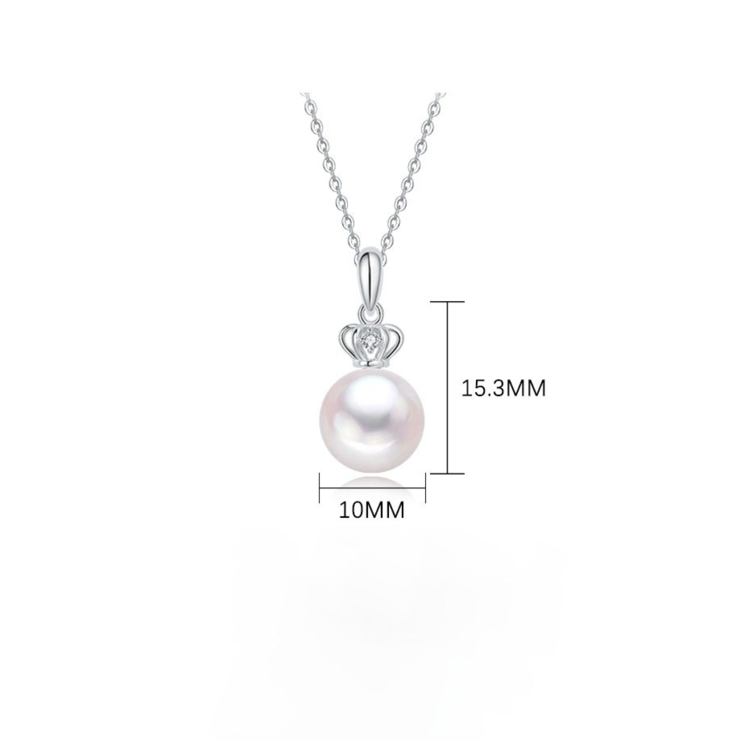 Pearlora Round Cut Pearl Classic Necklace