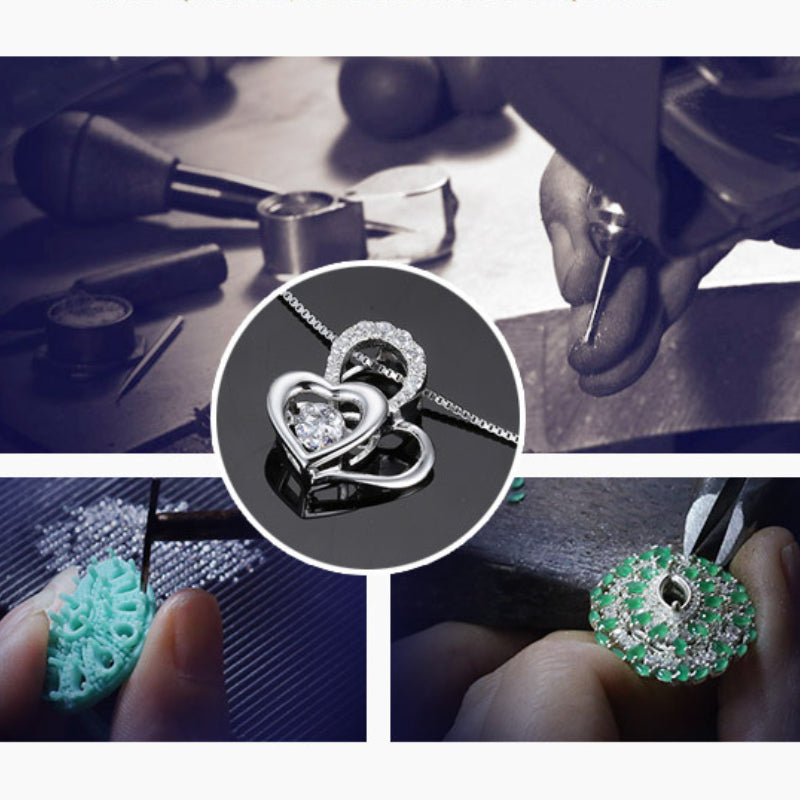 “Anabel” Heart to Heart Cubic Zirconia Classic Necklace