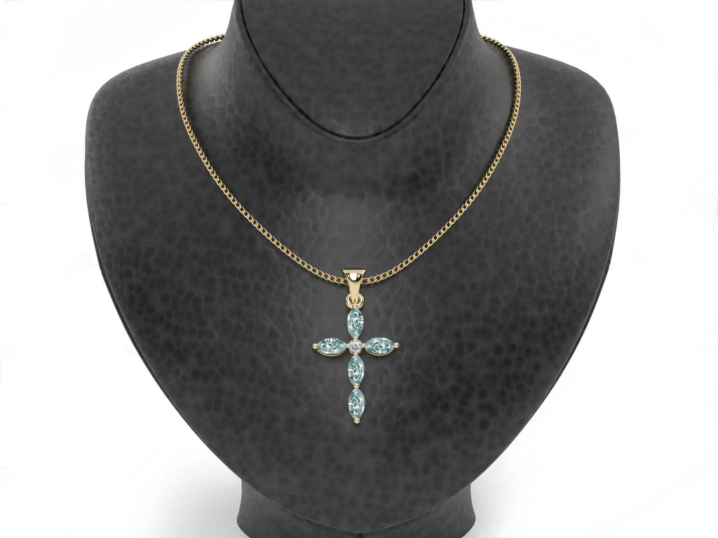 Luck Marquise Cut Moss Agate Unique Necklace Art Deco Wedding Gift For Her