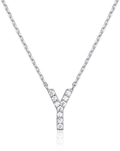 Adelaide Elegant  Moissanite Letter Dainty Classic Necklace