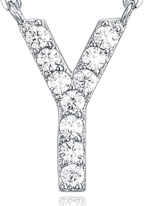 Adelaide Elegant  Moissanite Letter Dainty Classic Necklace