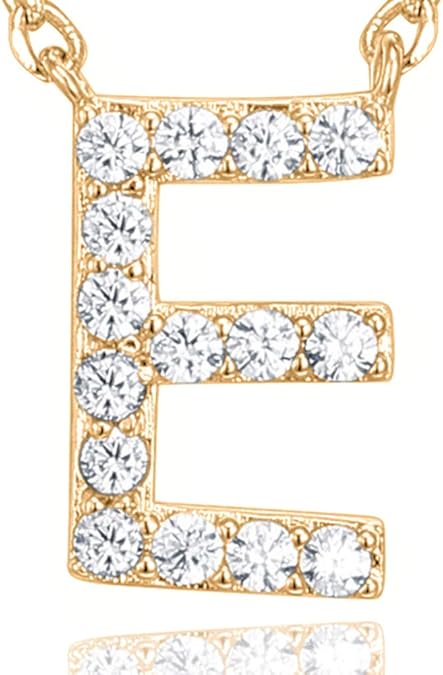 Adelaide Elegant  Moissanite Letter Dainty Classic Necklace