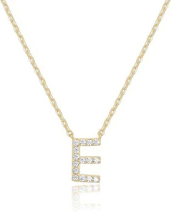 Adelaide Elegant  Moissanite Letter Dainty Classic Necklace