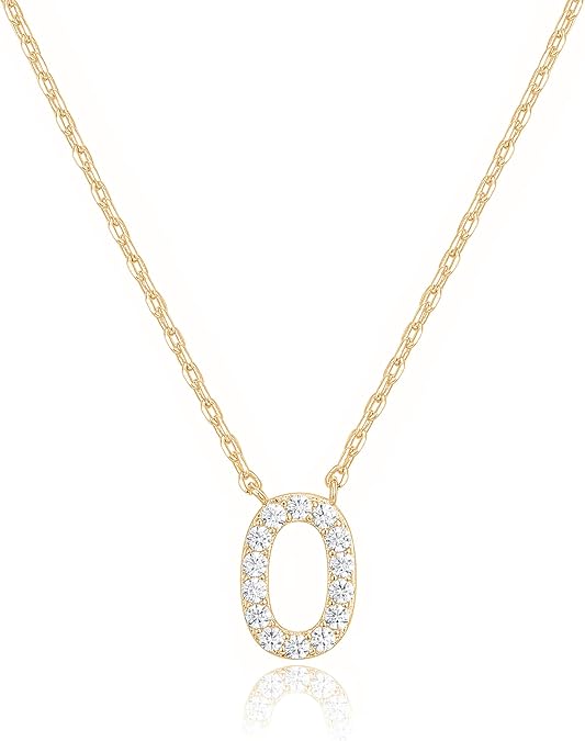 Adelaide Elegant  Moissanite Letter Dainty Classic Necklace