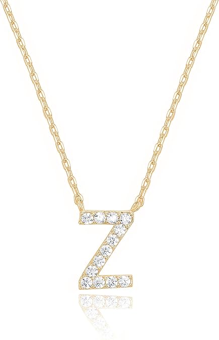 Adelaide Elegant  Moissanite Letter Dainty Classic Necklace