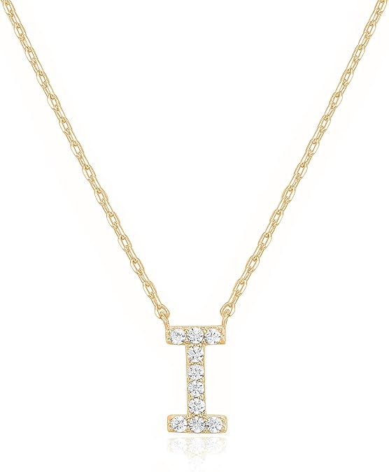 Adelaide Elegant  Moissanite Letter Dainty Classic Necklace