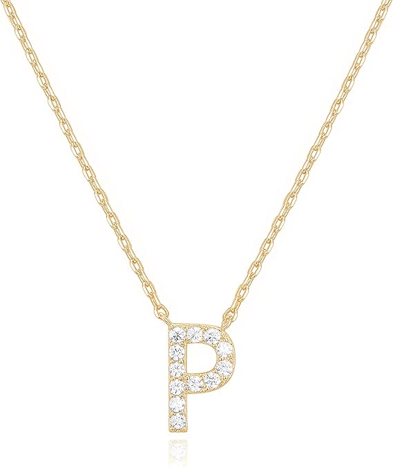 Adelaide Elegant  Moissanite Letter Dainty Classic Necklace