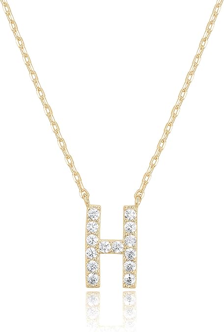 Adelaide Elegant  Moissanite Letter Dainty Classic Necklace