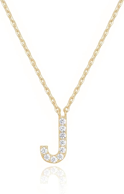 Adelaide Elegant  Moissanite Letter Dainty Classic Necklace