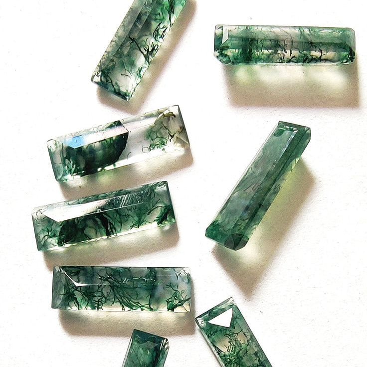 Pear Cut Moss Agate Mystical Serpent Carved Nature Inspired  Necklace