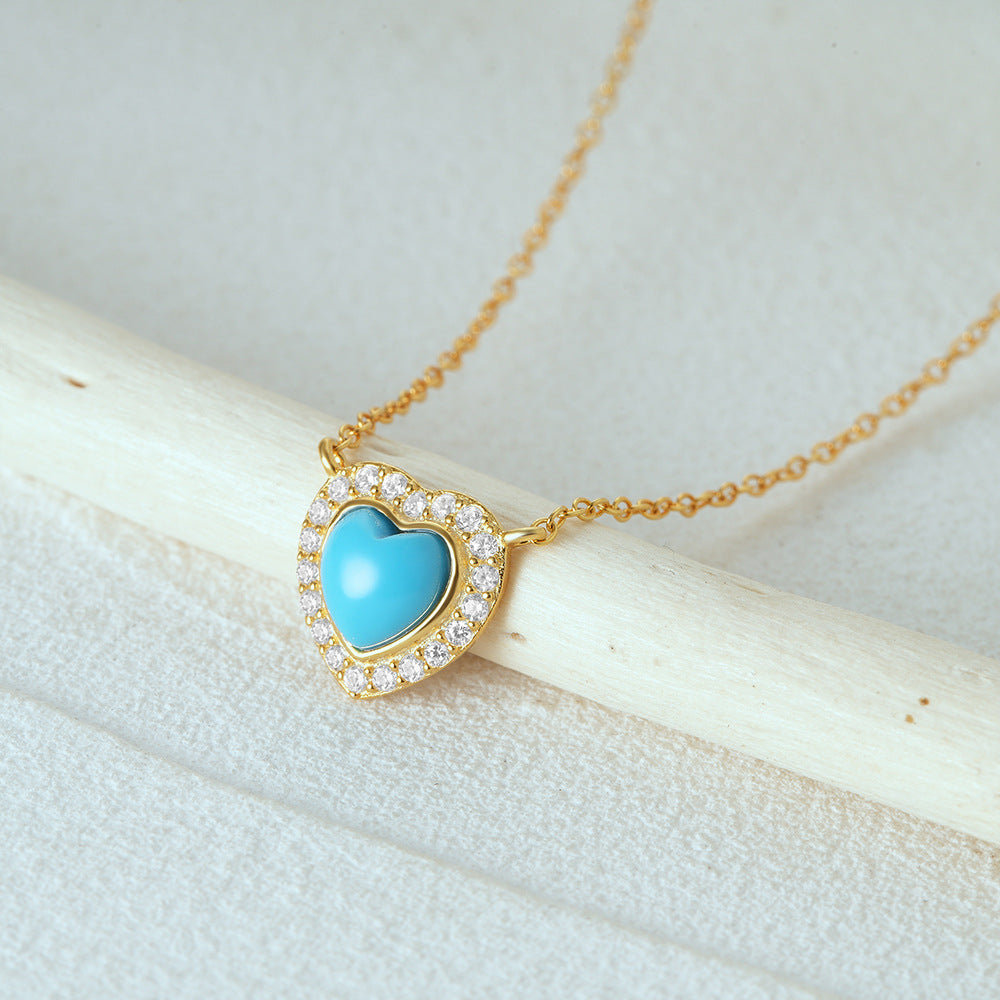 Guardian's Whispe- Heat Cut Turquoise Classic Necklace
