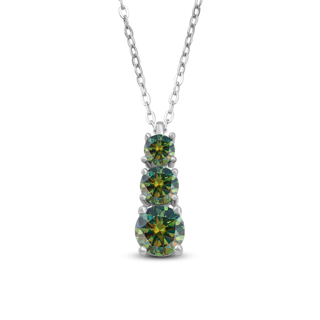 Lucida Round Cut Moissanite Classic Necklace