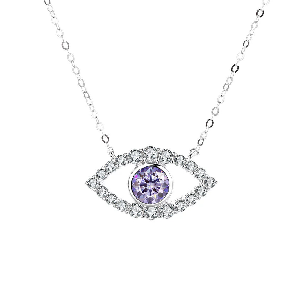 Allureye Round Cut Moissanite Unique  Necklace