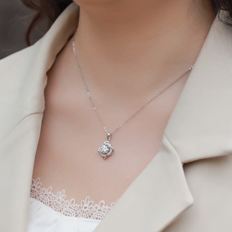 Seraphine Round Cut Ruby Classic Necklace