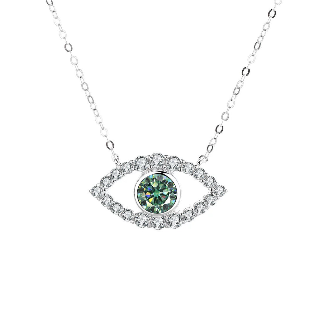 Allureye Round Cut Moissanite Unique  Necklace