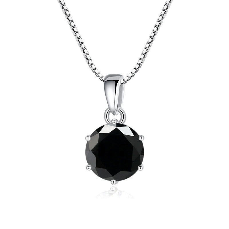Isla Round Cut Moissanite Classic Necklace