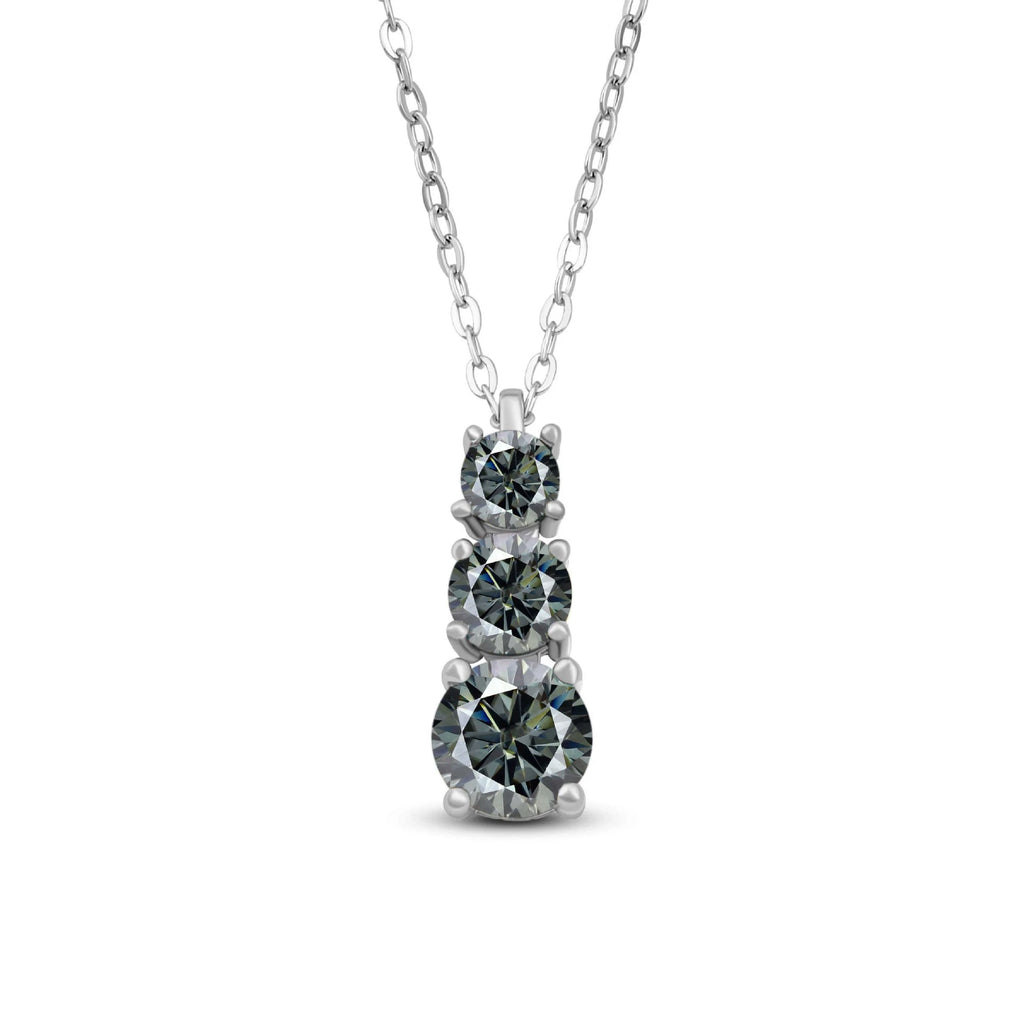 Lucida Round Cut Moissanite Classic Necklace