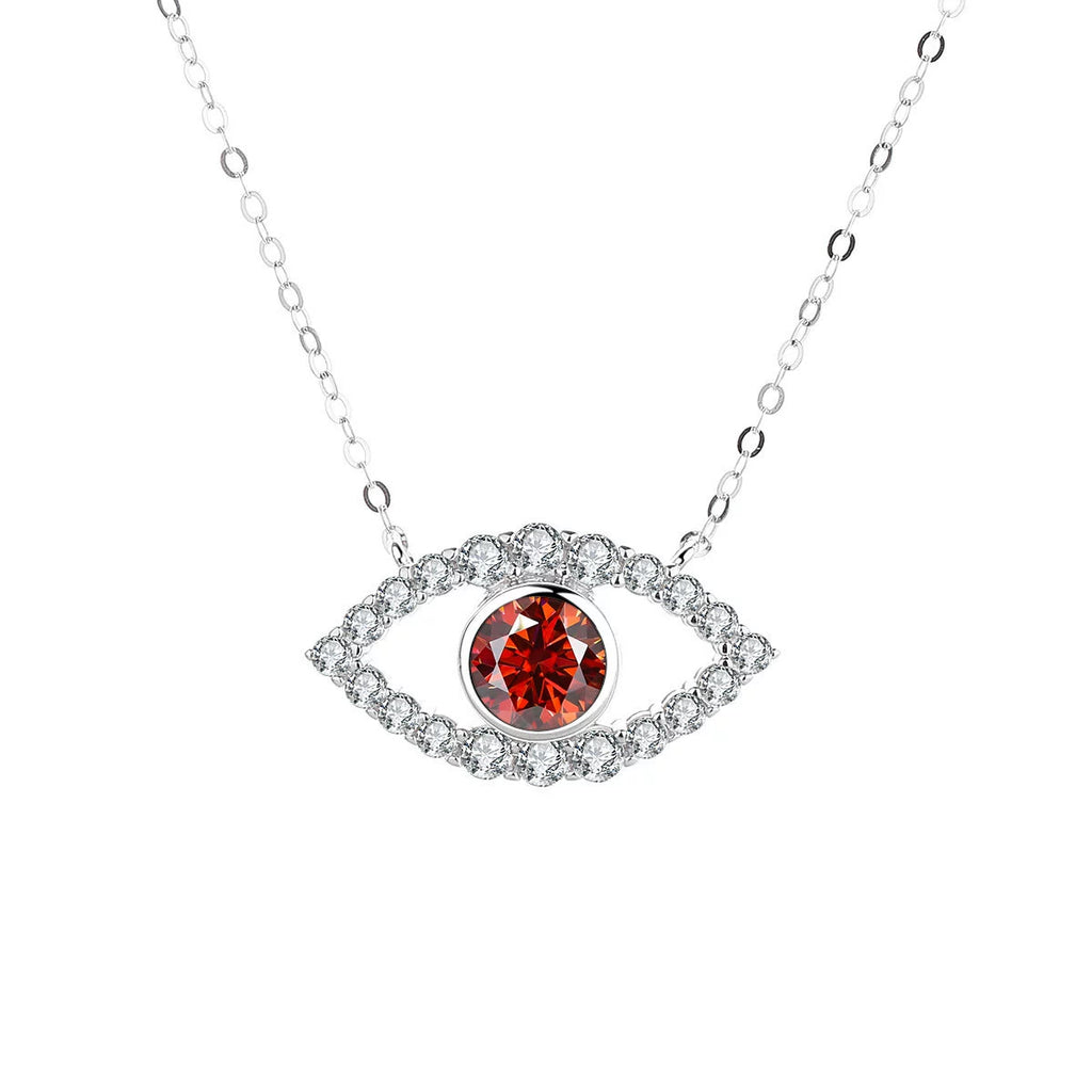 Allureye Round Cut Moissanite Unique  Necklace