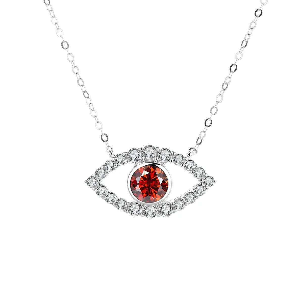 Allureye Round Cut Moissanite Unique  Necklace