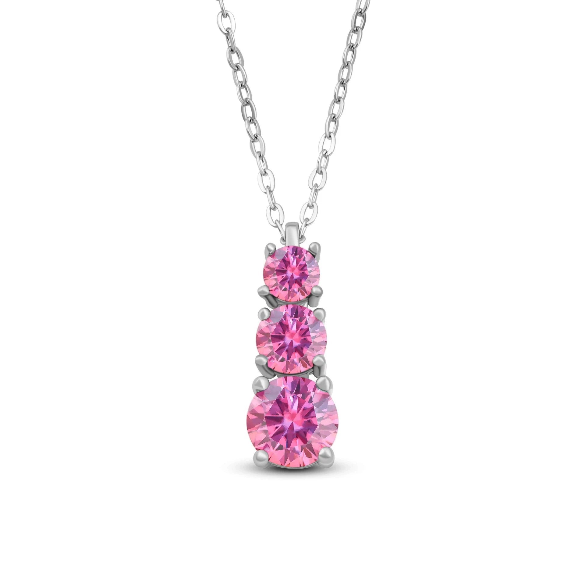 Lucida Round Cut Moissanite Classic Necklace