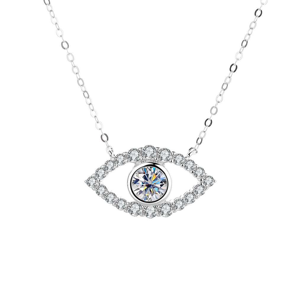Allureye Round Cut Moissanite Unique  Necklace