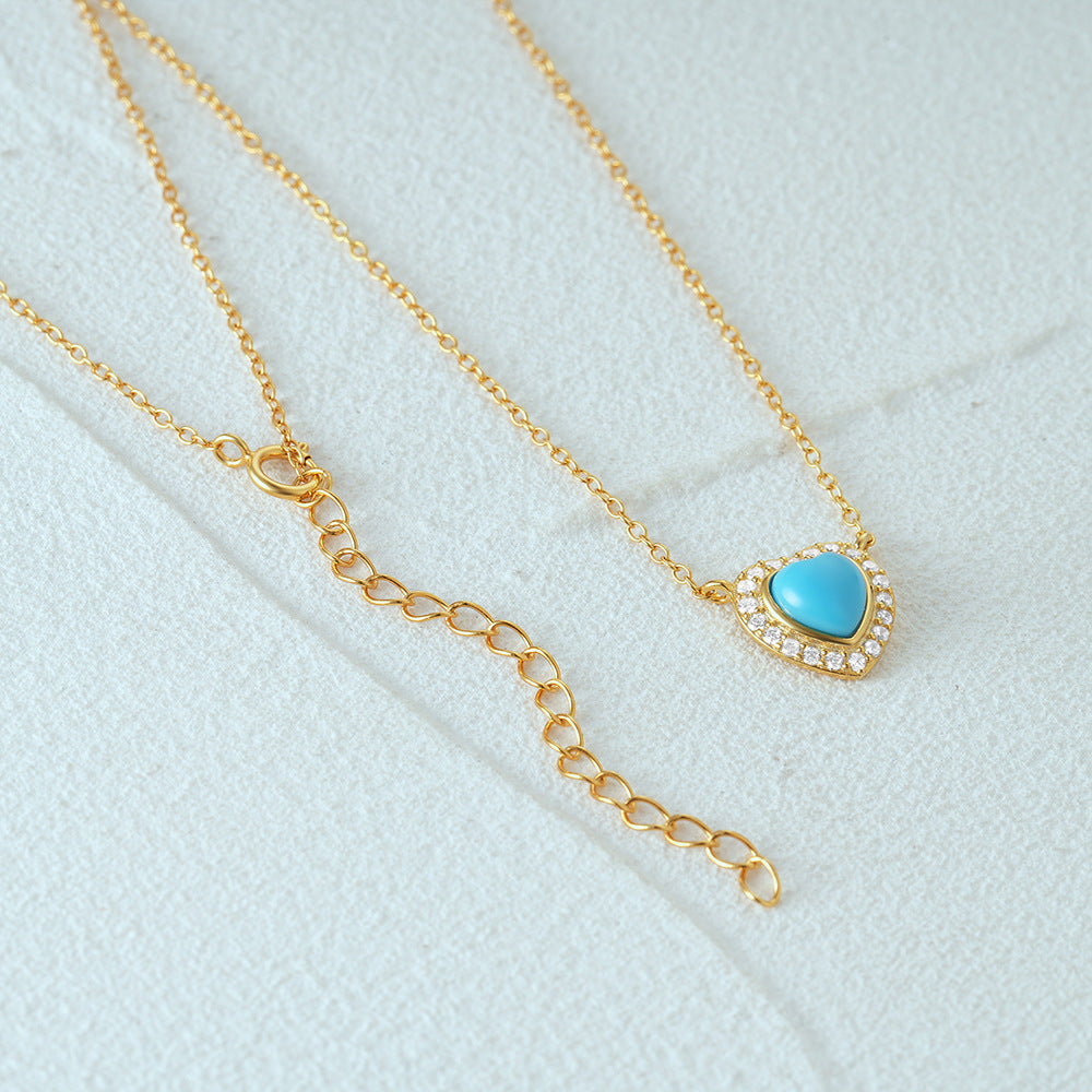 Guardian's Whispe- Heat Cut Turquoise Classic Necklace