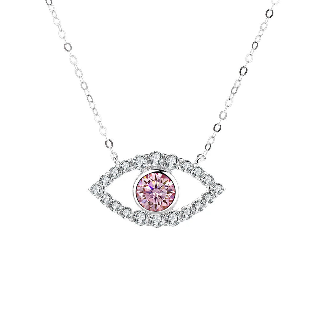 Allureye Round Cut Moissanite Unique  Necklace