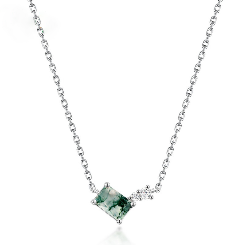 Estelle Emerald Cut Lab Alexandrite Classic Necklace