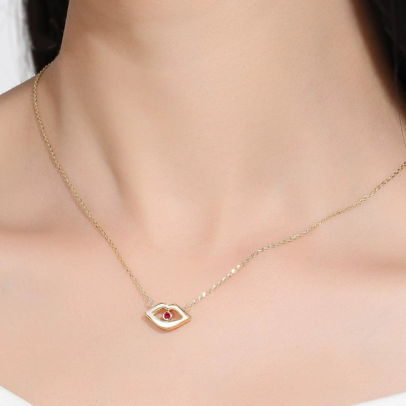 Evil Eye With Zircon Unique Design Pendant