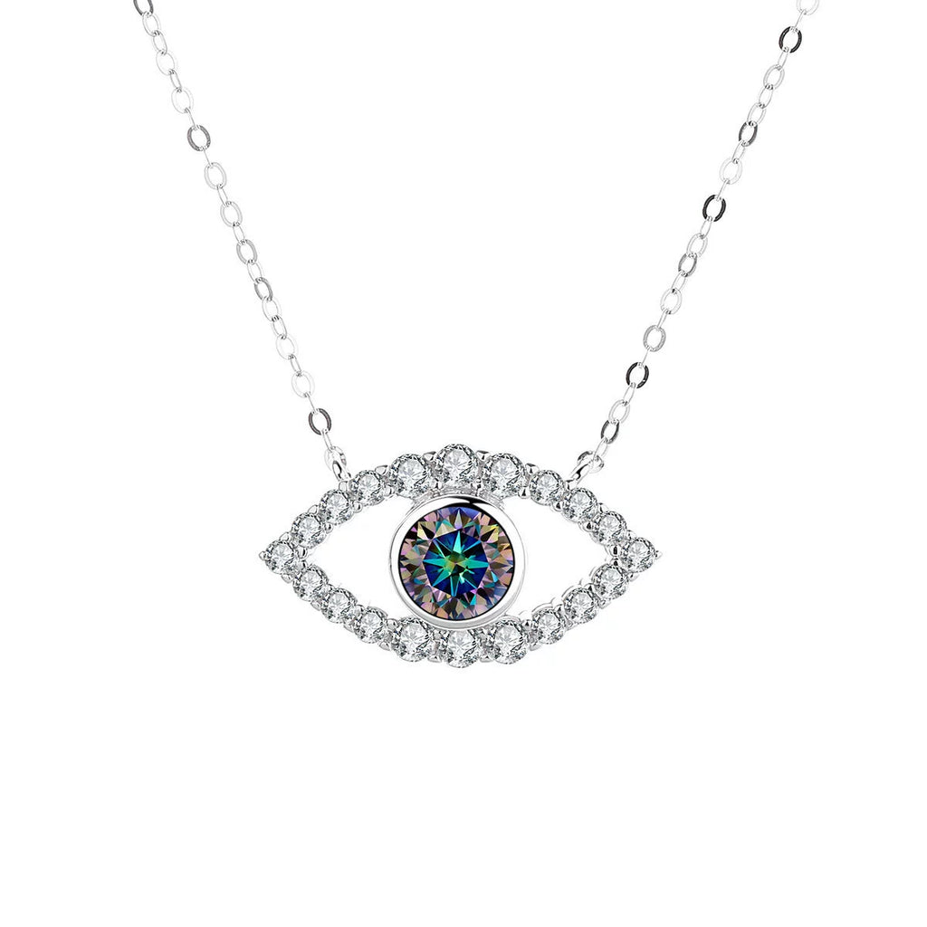 Allureye Round Cut Moissanite Unique  Necklace