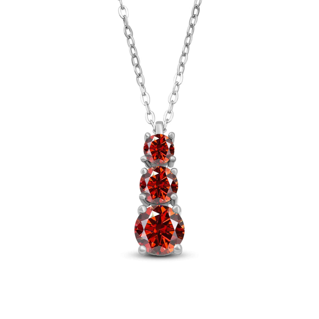 Lucida Round Cut Moissanite Classic Necklace
