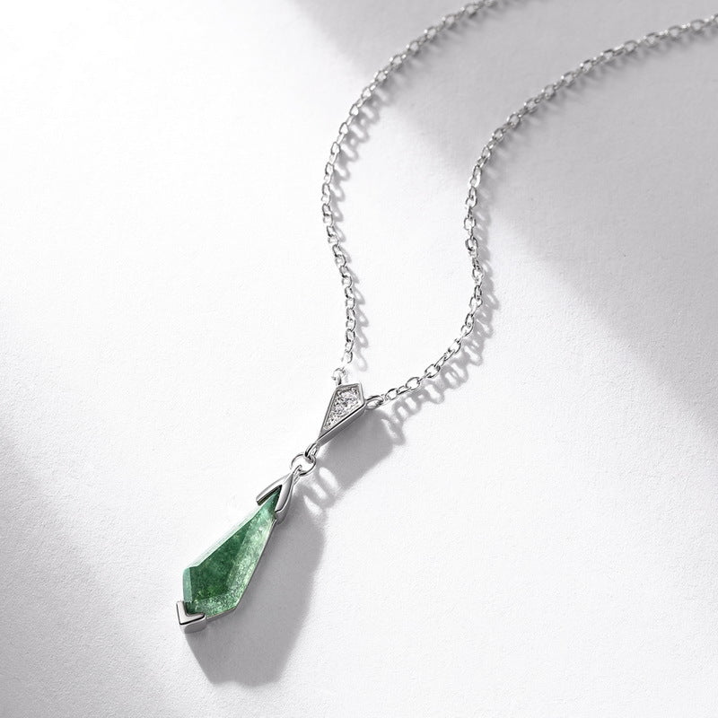 Clove - Kite Cut Moss Agate Classic Pendant