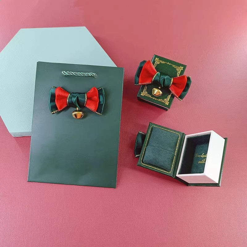 Luxury Christmas Book-Style Jewelry Gift Box – Creative Flip-Book Design for Rings & Necklaces & Earrings