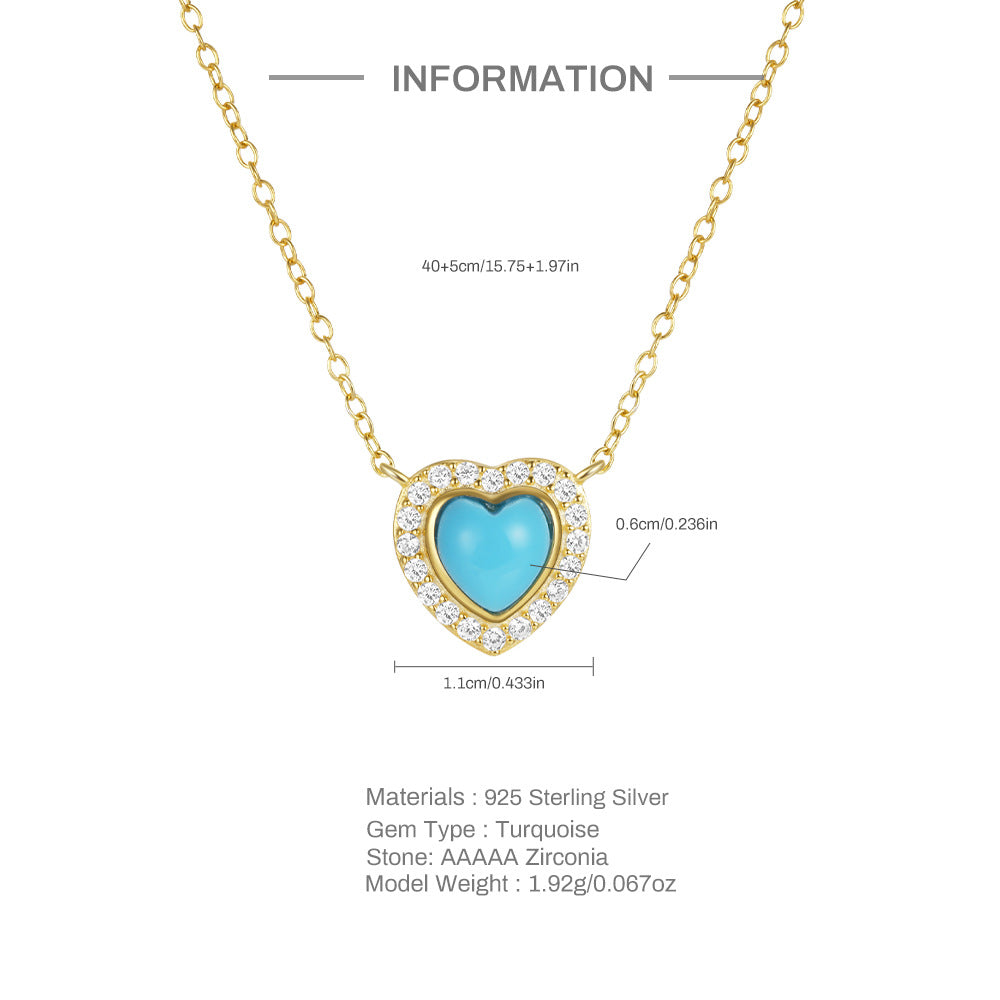 Guardian's Whispe- Heat Cut Turquoise Classic Necklace