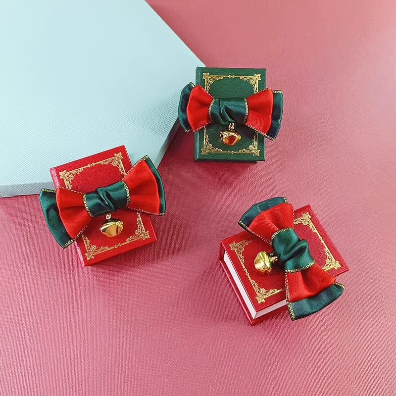 Luxury Christmas Book-Style Jewelry Gift Box – Creative Flip-Book Design for Rings & Necklaces & Earrings