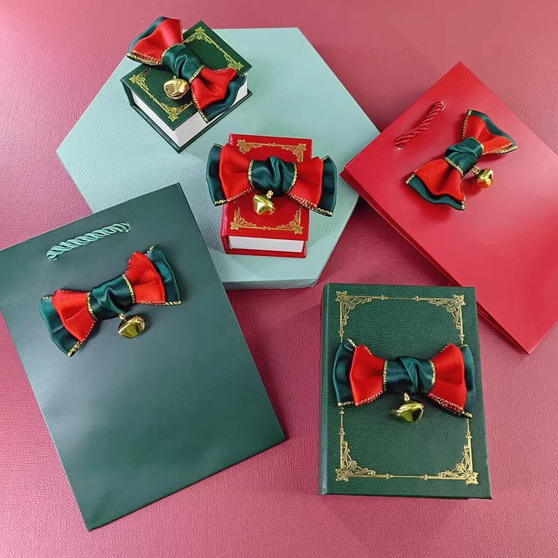 Luxury Christmas Book-Style Jewelry Gift Box – Creative Flip-Book Design for Rings & Necklaces & Earrings