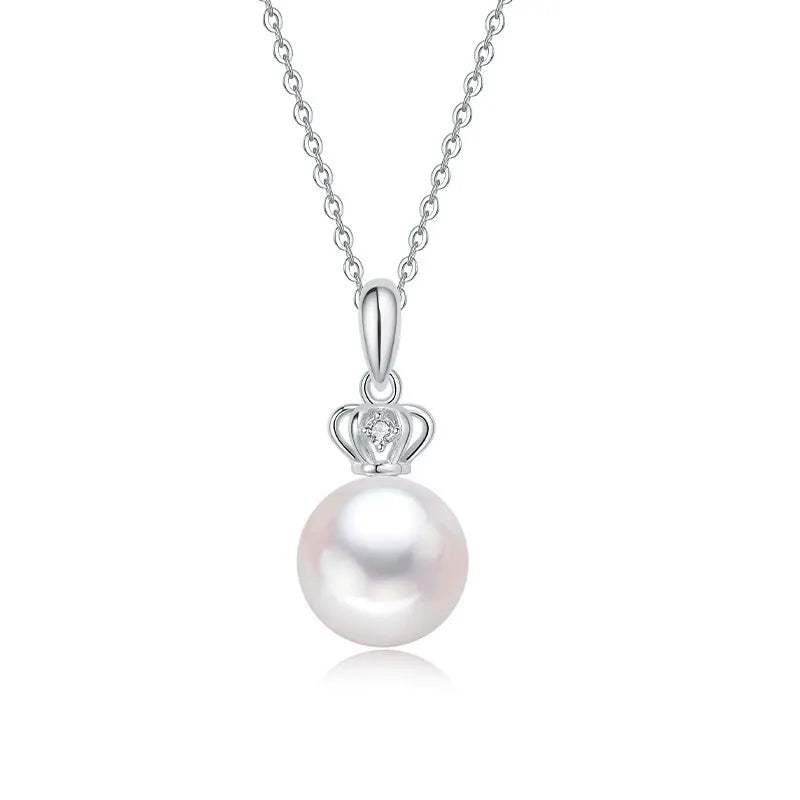 Pearlora Round Cut Pearl Classic Necklace