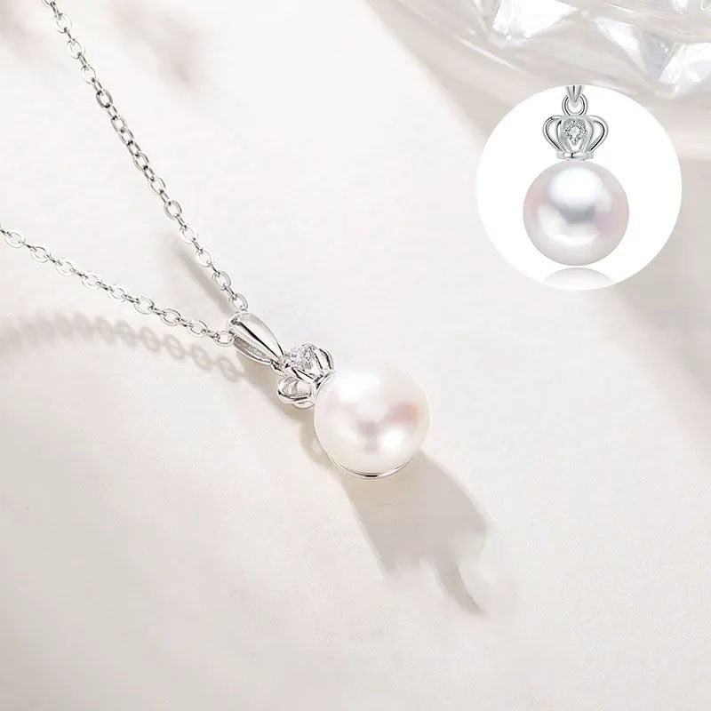 Pearlora Round Cut Pearl Classic Necklace