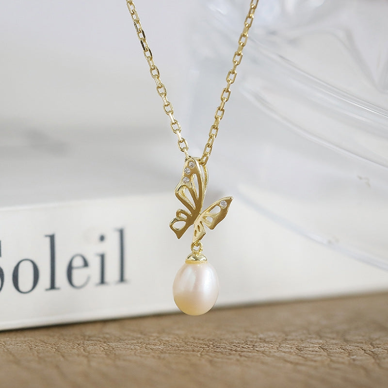 Cordelia Oval Cut Pearl Classic Necklace