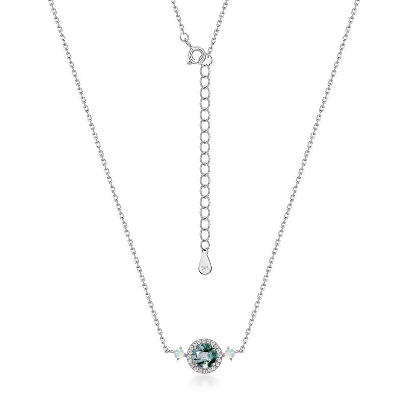 Araminta Round Cut Lab Alexandrite Classic Necklace